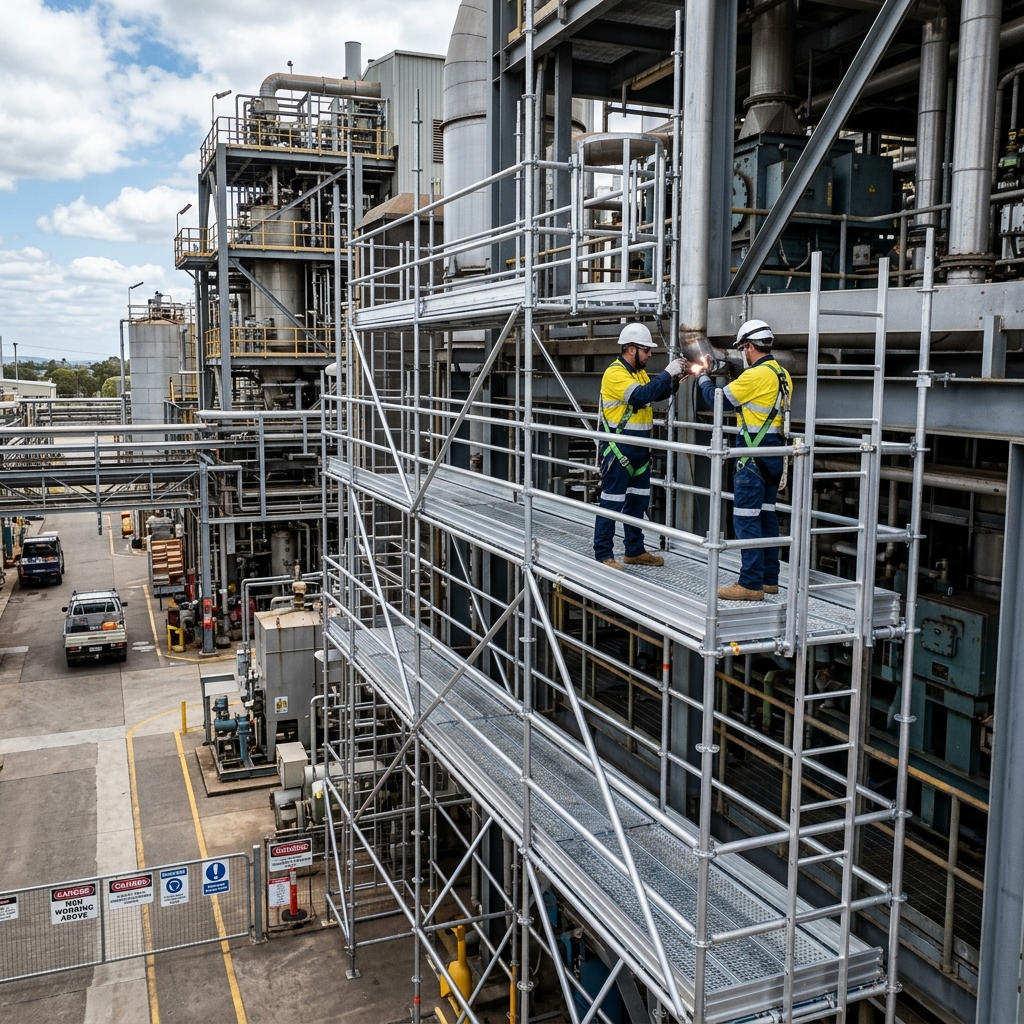 Refinery Maintenance Tower Setup